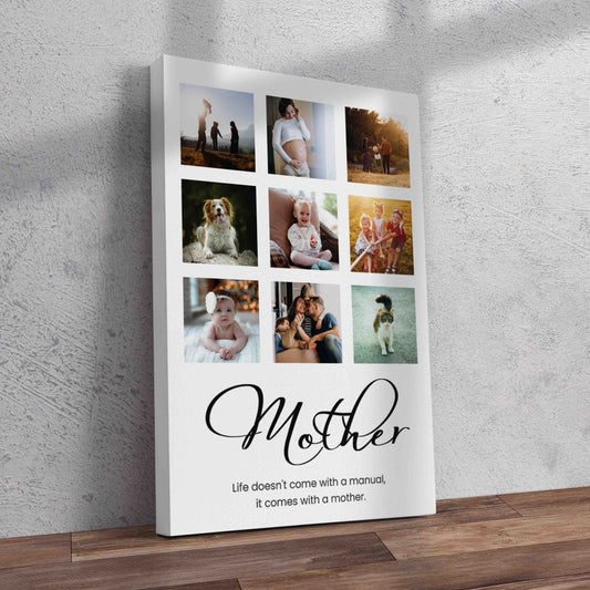 Life comes with a Mother Collage Canvas