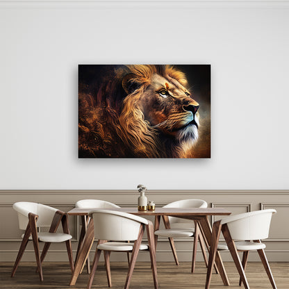 Majestic Lion Pre-Printed Canvas