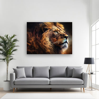 Majestic Lion Pre-Printed Canvas