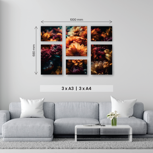 Medium 6 Piece Puzzle Canvas Combo