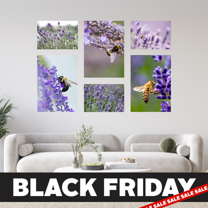 Black Friday Medium 6 Piece Puzzle Canvas Combo