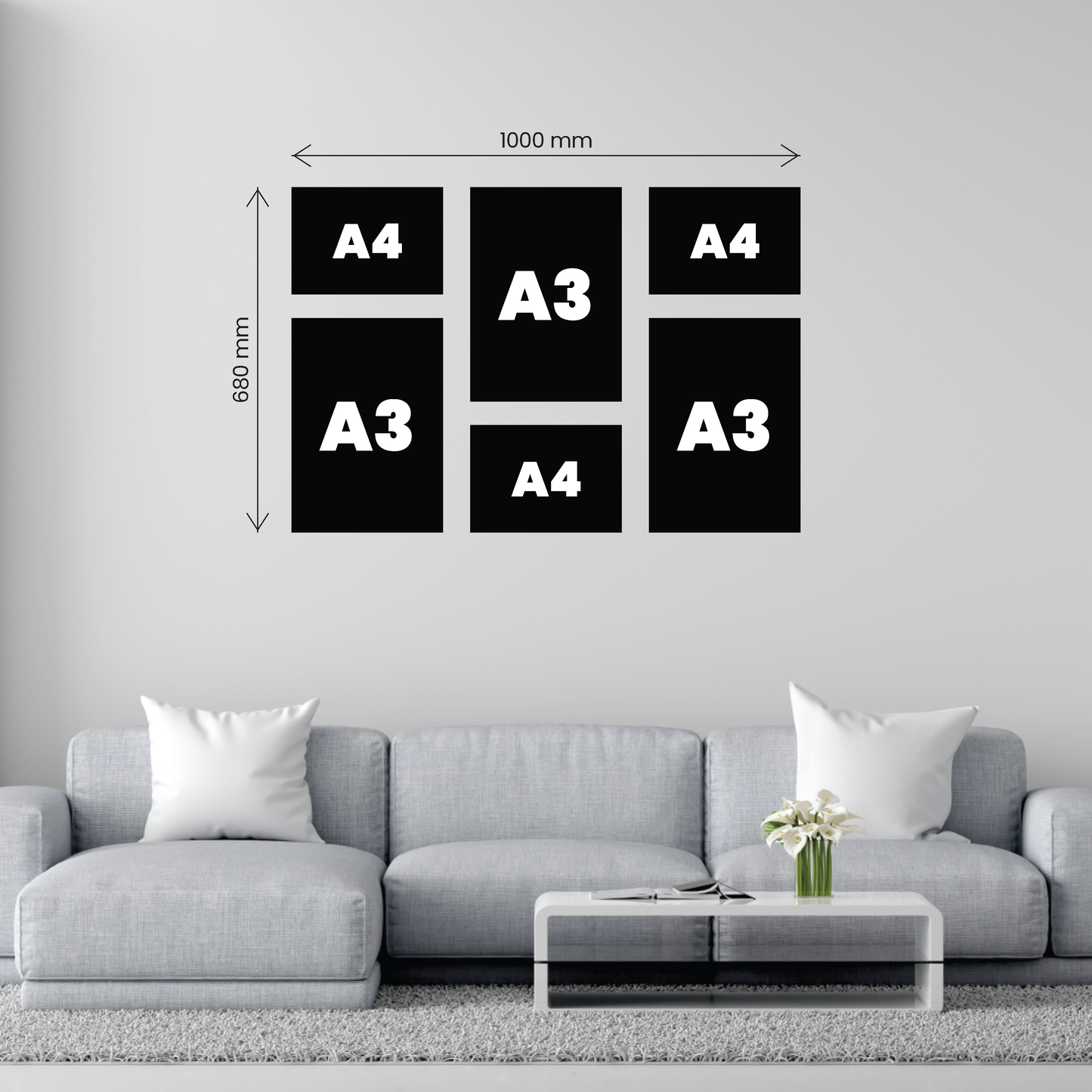 Medium 6 Piece Puzzle Feature Canvas Combo