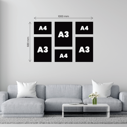 Medium 6 Piece Puzzle Feature Canvas Combo
