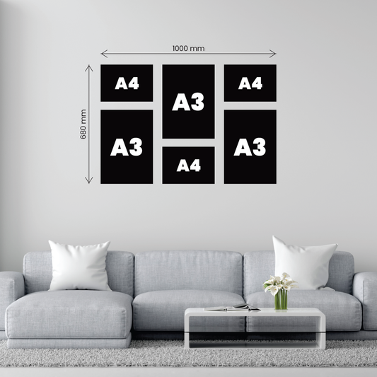 Medium 6 Piece Puzzle Feature Canvas Combo