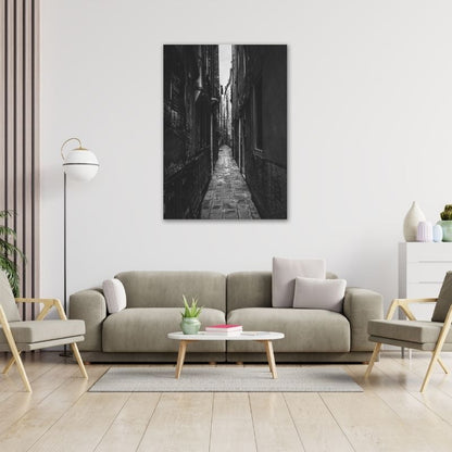 Narrow Alley Pre-Printed Canvas