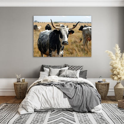 Nguni Cattle Pre-Printed Canvas