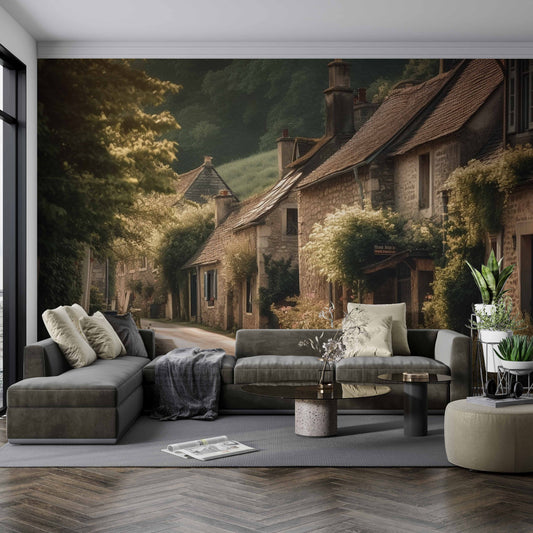 Old Fashioned Cottages Wallpaper
