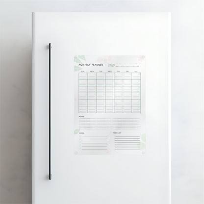 Leaves Monthly Acrylic Planner