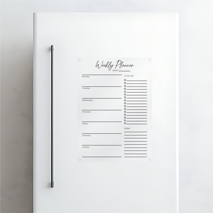 Minimalistic Weekly Acrylic Planner