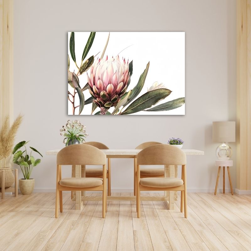 Painted Proteas Pre-Printed Canvas