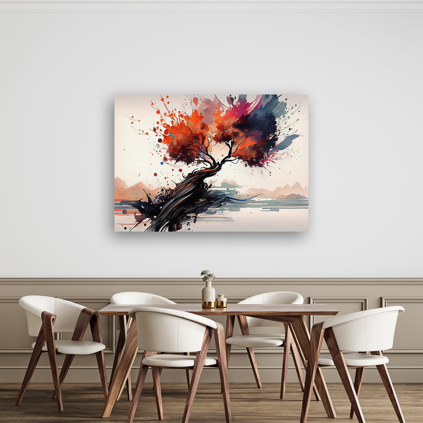 Painted Tree Pre-Printed Canvas