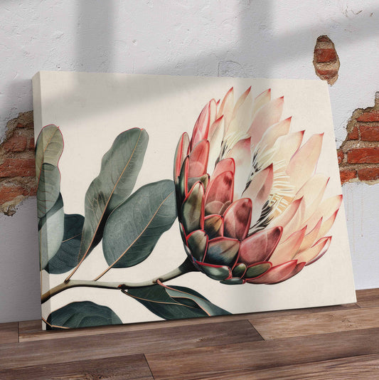 Pastel Protea Pre-Printed Canvas