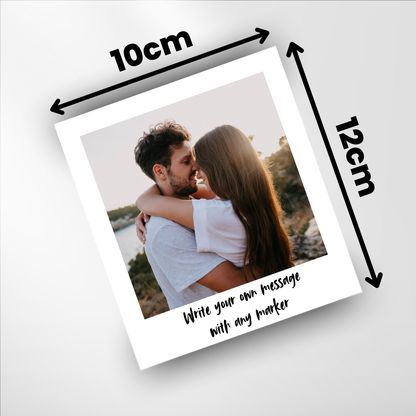 9 Piece Polaroid Style Fridge Magnet Photo Set - 10cm x 12cm