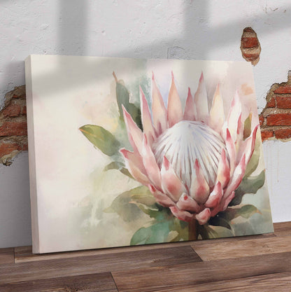 Protea Painting Pre-Printed Canvas