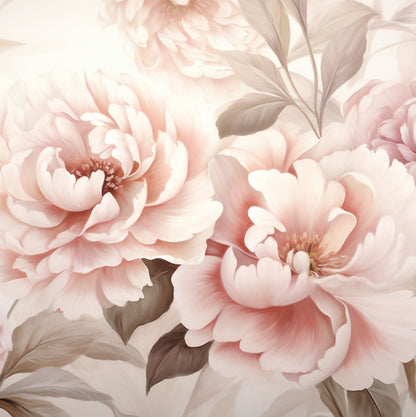 Romantic Watercolour Peony Wallpaper