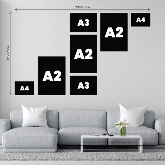 Sleek 7 Piece Statement Canvas Combo