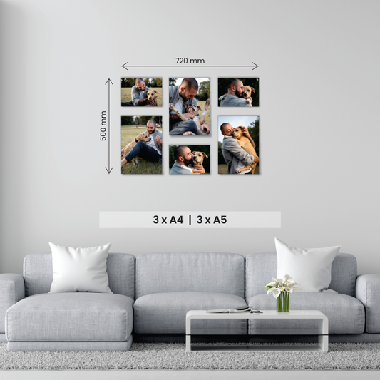 Small 6 Piece Puzzle Canvas Combo