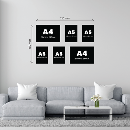 Small 6 Piece Accent Canvas Combo