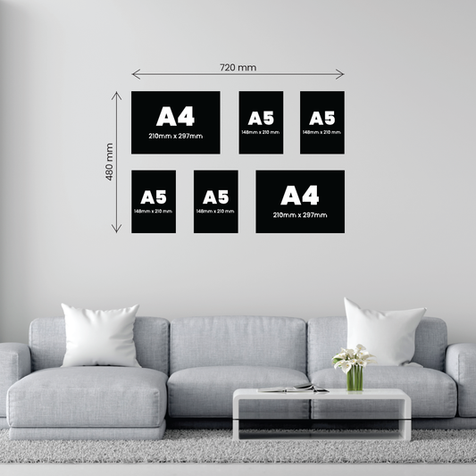 Small 6 Piece Accent Canvas Combo