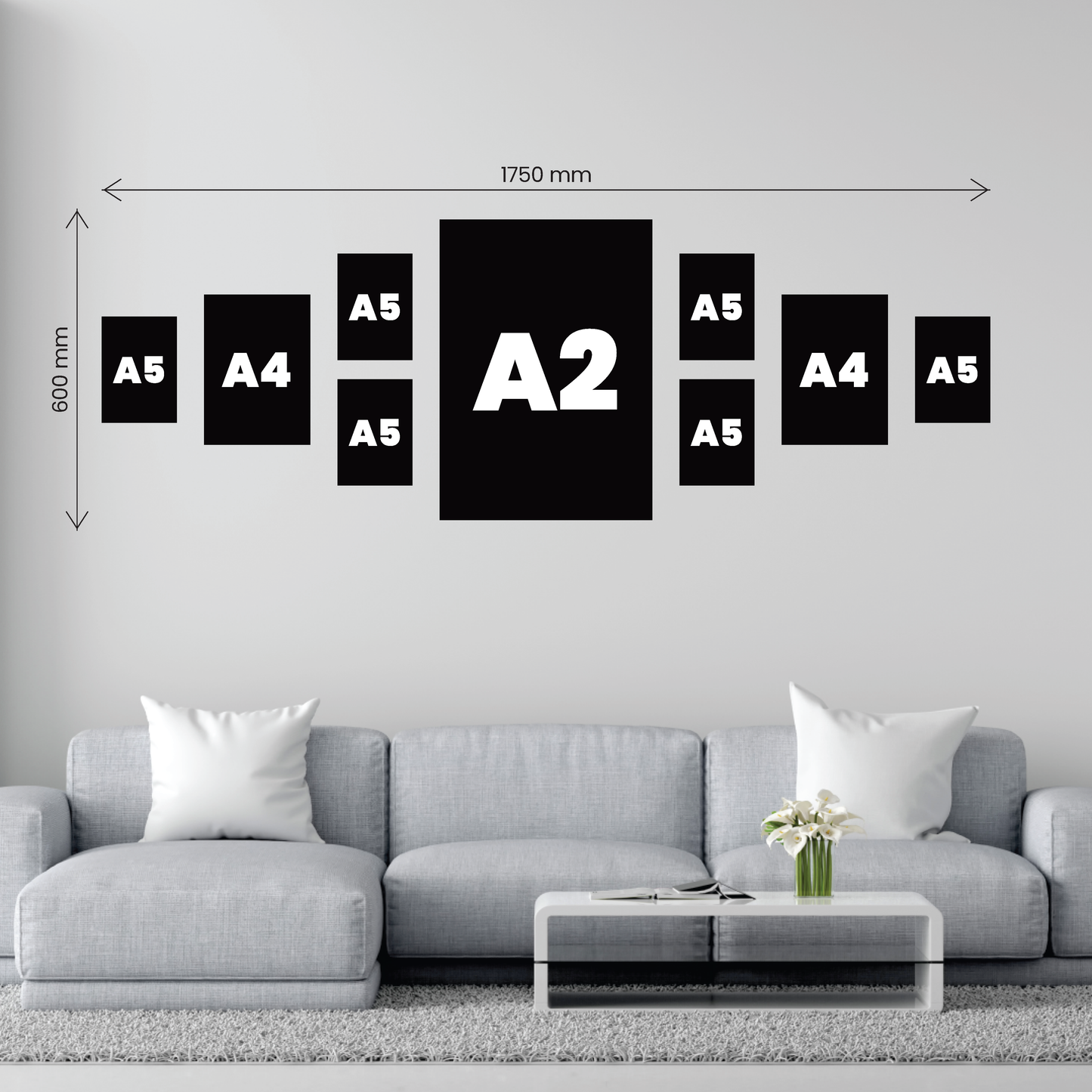 Small 9 Piece Wide Feature Canvas Combo