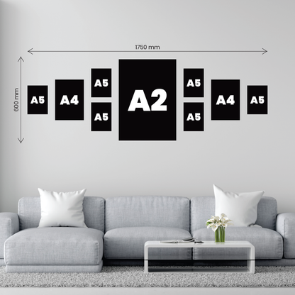 Small 9 Piece Wide Feature Canvas Combo