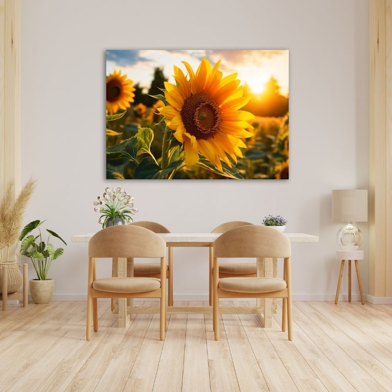 Sunflower in the Sun Pre-Printed Canvas