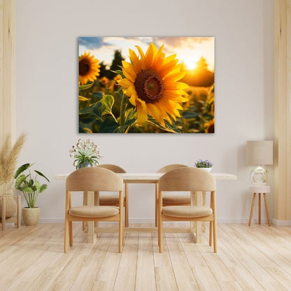 Sunflower in the Sun Pre-Printed Canvas