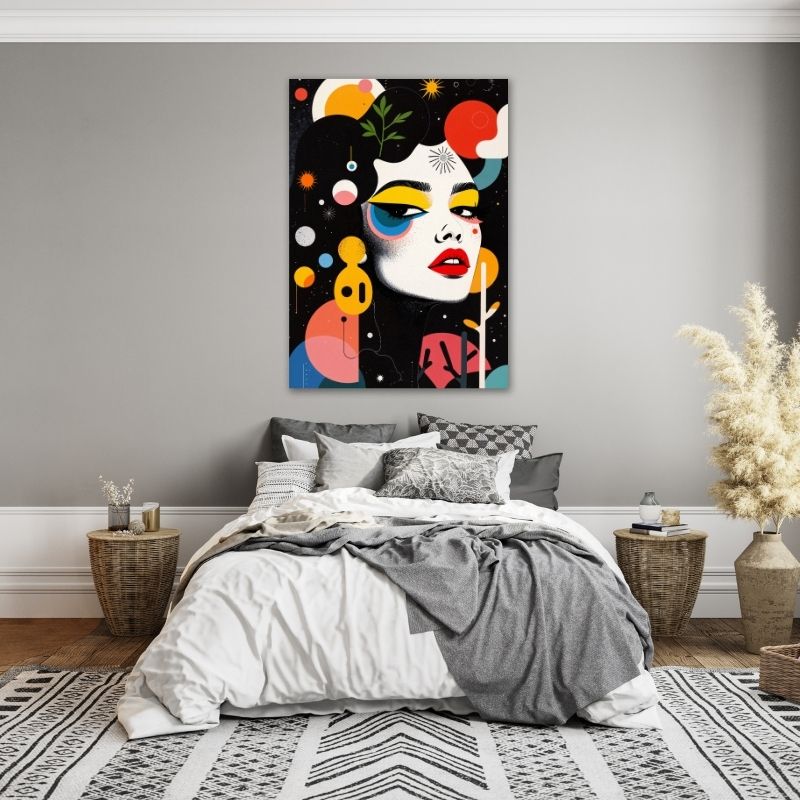 Surreal Women Art Pre-Printed Canvas