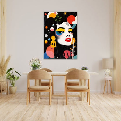 Surreal Women Art Pre-Printed Canvas