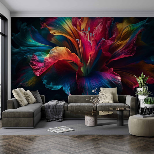 Vibrant Colour Flower Wallpaper