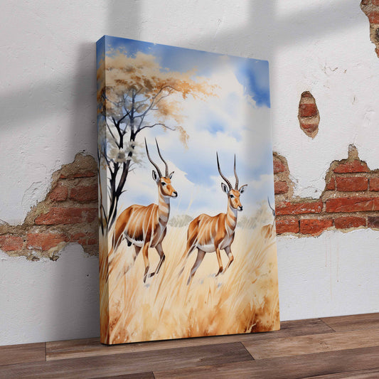 Wildlife Animals Pre-Printed Canvas