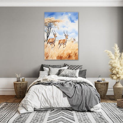 Wildlife Animals Pre-Printed Canvas