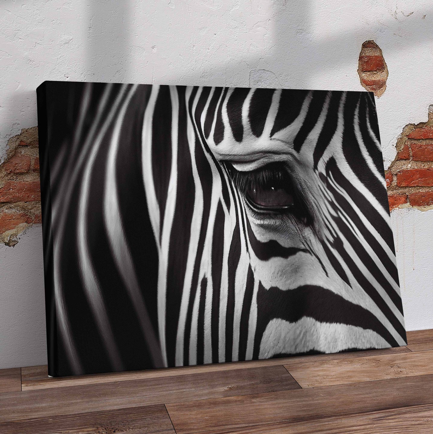 Zebra Eye Pre-Printed Canvas