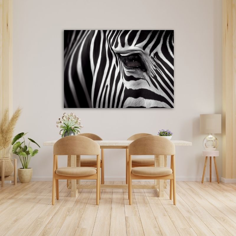 Zebra Eye Pre-Printed Canvas