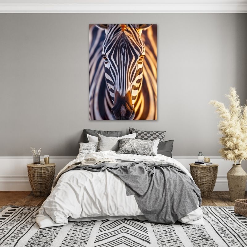 Zebra Front Pre-Printed Canvas