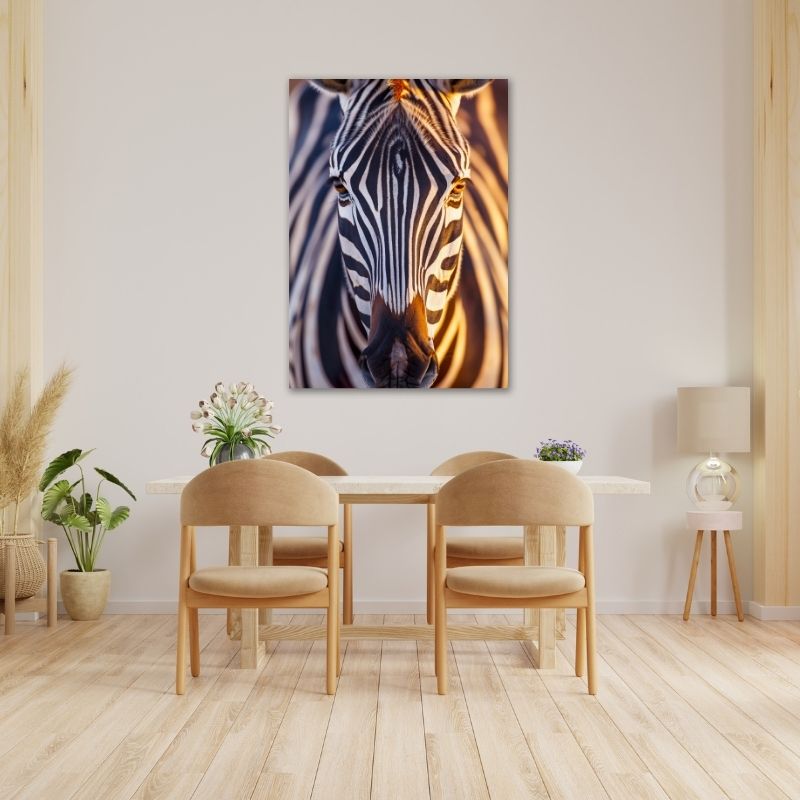 Zebra Front Pre-Printed Canvas