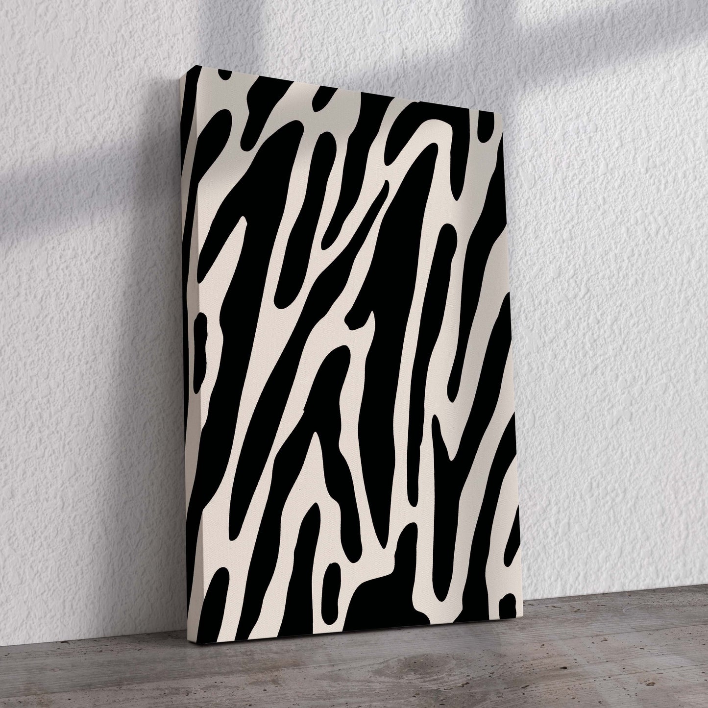 Zebra Stripes Pre-Printed Canvas