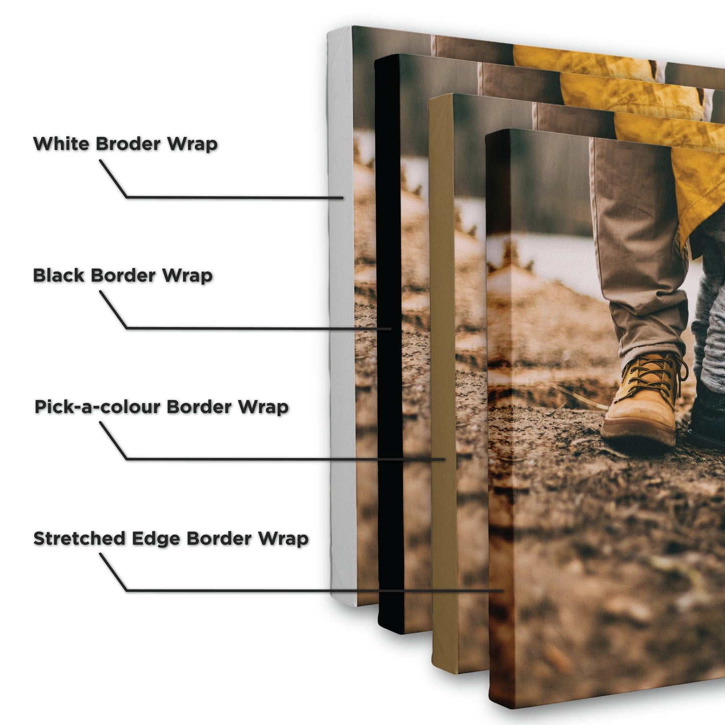 Canvas Wrap Styles - Canvas and Gifts
