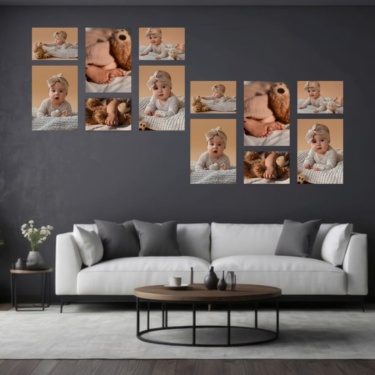 Buy 1 Get 1 Free Large 6 Piece Puzzle Statement canvas combo