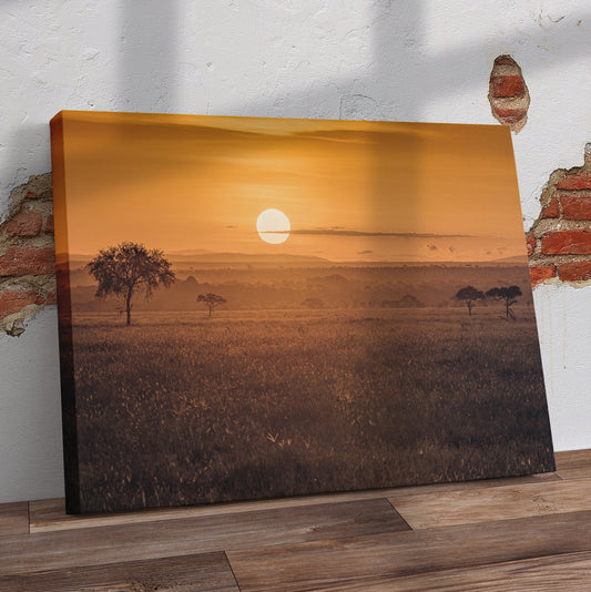 African Sunrise Pre-Printed Canvas - Canvas and Gifts