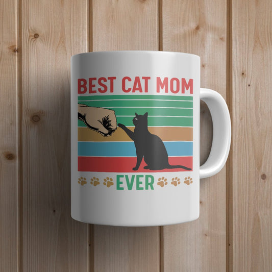 Best cat mom ever Cat Mug - Canvas and Gifts