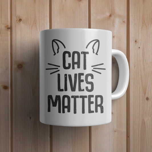 Cat lives matter Cat Mug - Canvas and Gifts