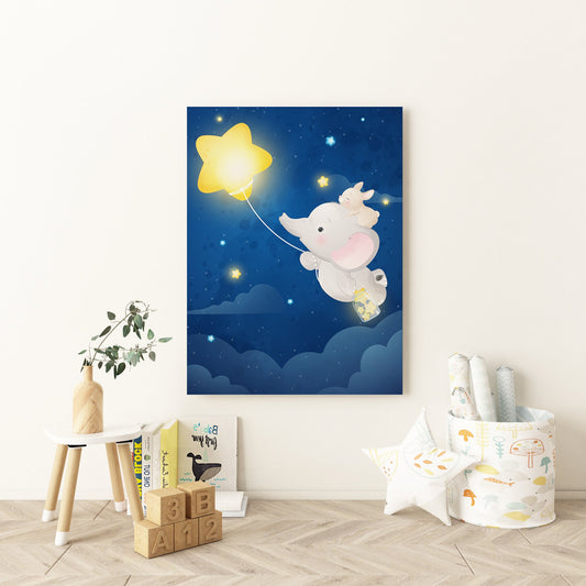 Catching Stars Nursery Canvas - Canvas and Gifts