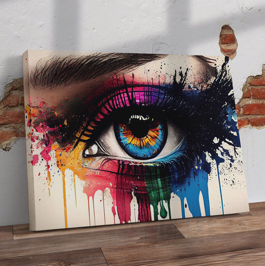 Colourful Eye Pre-Printed Canvas - Canvas and Gifts