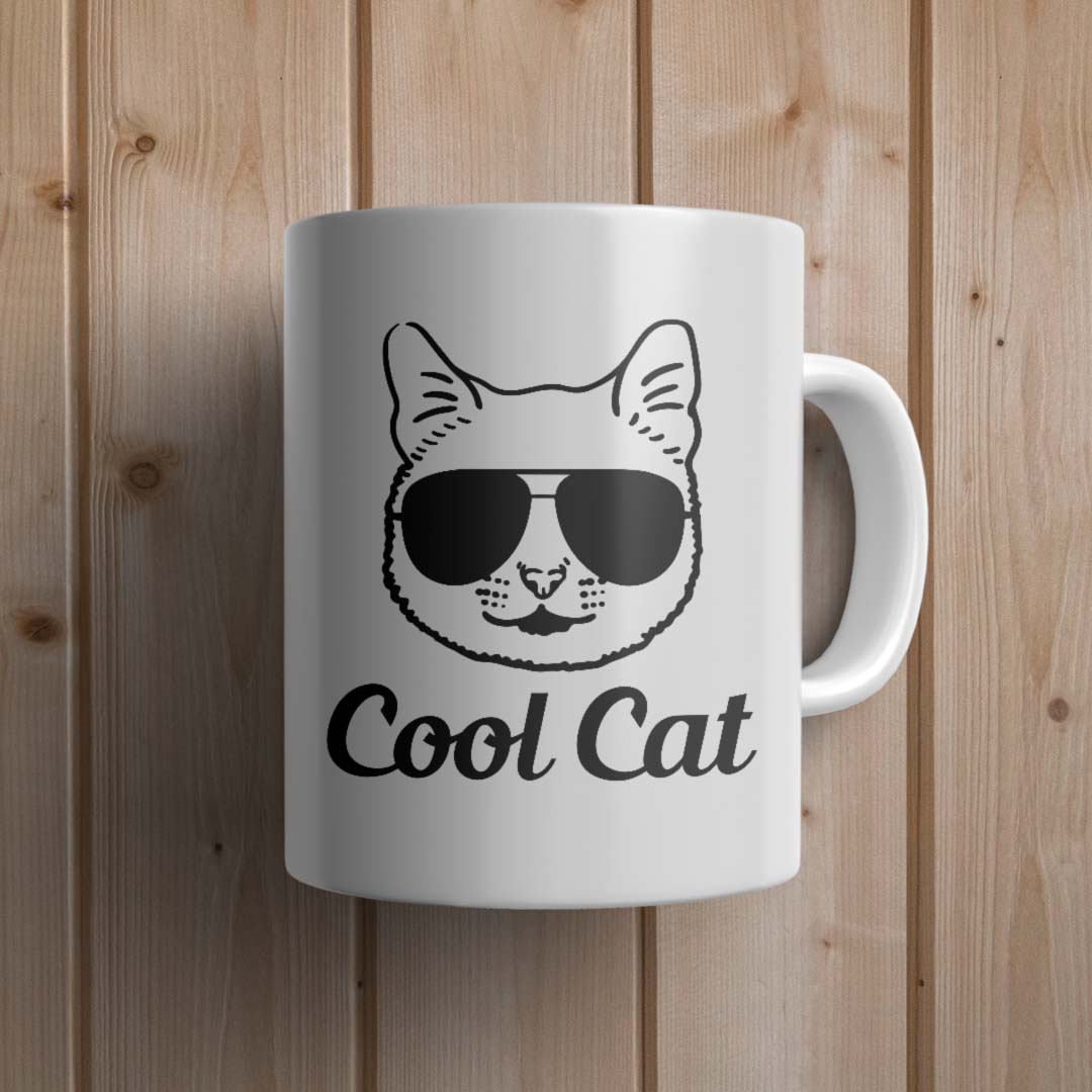 Cool cat Cat Mug - Canvas and Gifts