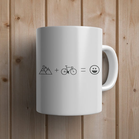 Cycling is Happy Cycling Mug - Canvas and Gifts