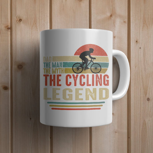 Dad Cycling Mug - Canvas and Gifts