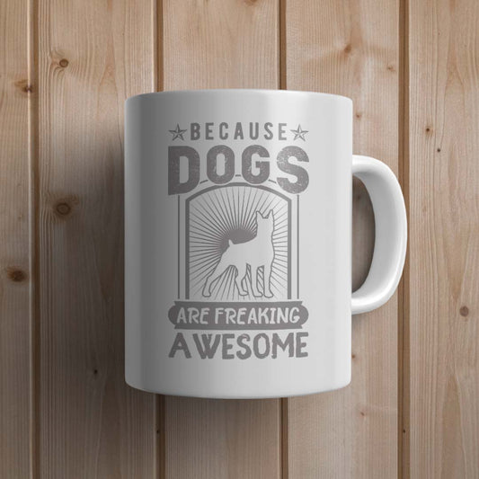 Dogs are awesome Dog Mug - Canvas and Gifts