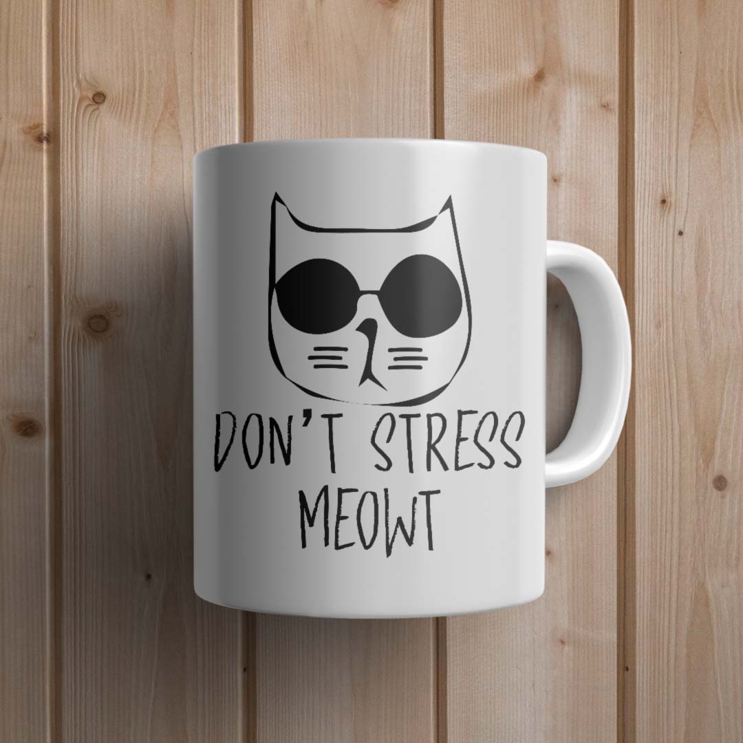 Don't stress Cat Mug - Canvas and Gifts