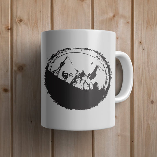 Downhill Cycling Mug - Canvas and Gifts